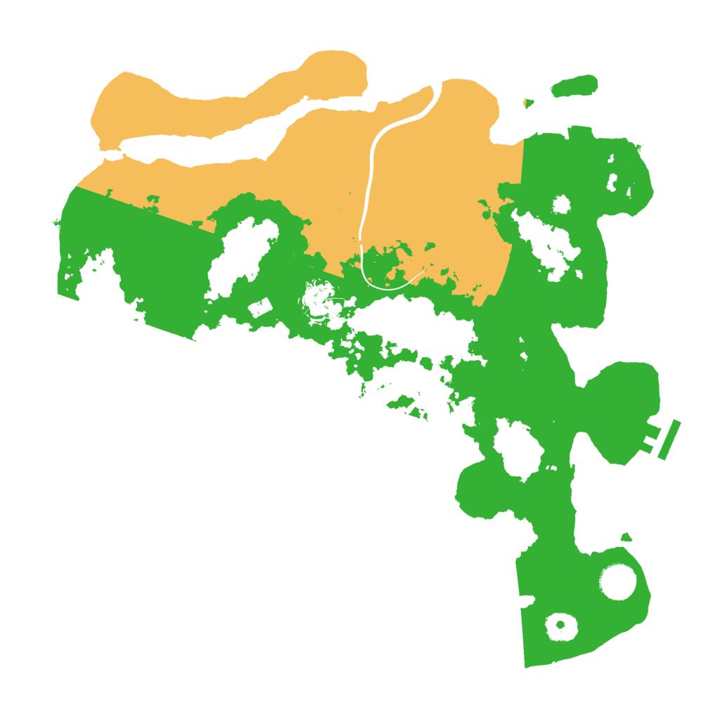 Biome Rust Map: Procedural Map, Size: 3500, Seed: 541750222