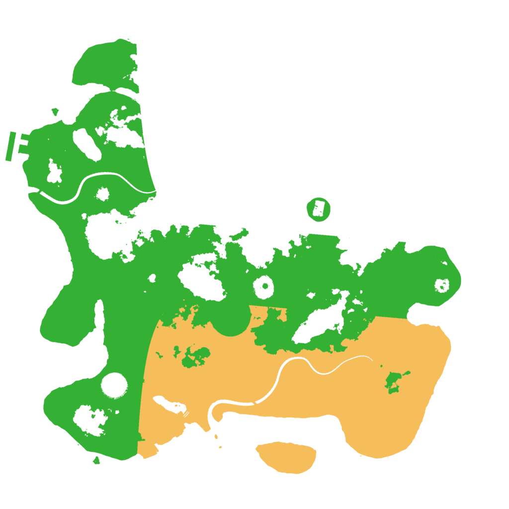 Biome Rust Map: Procedural Map, Size: 3500, Seed: 934189625