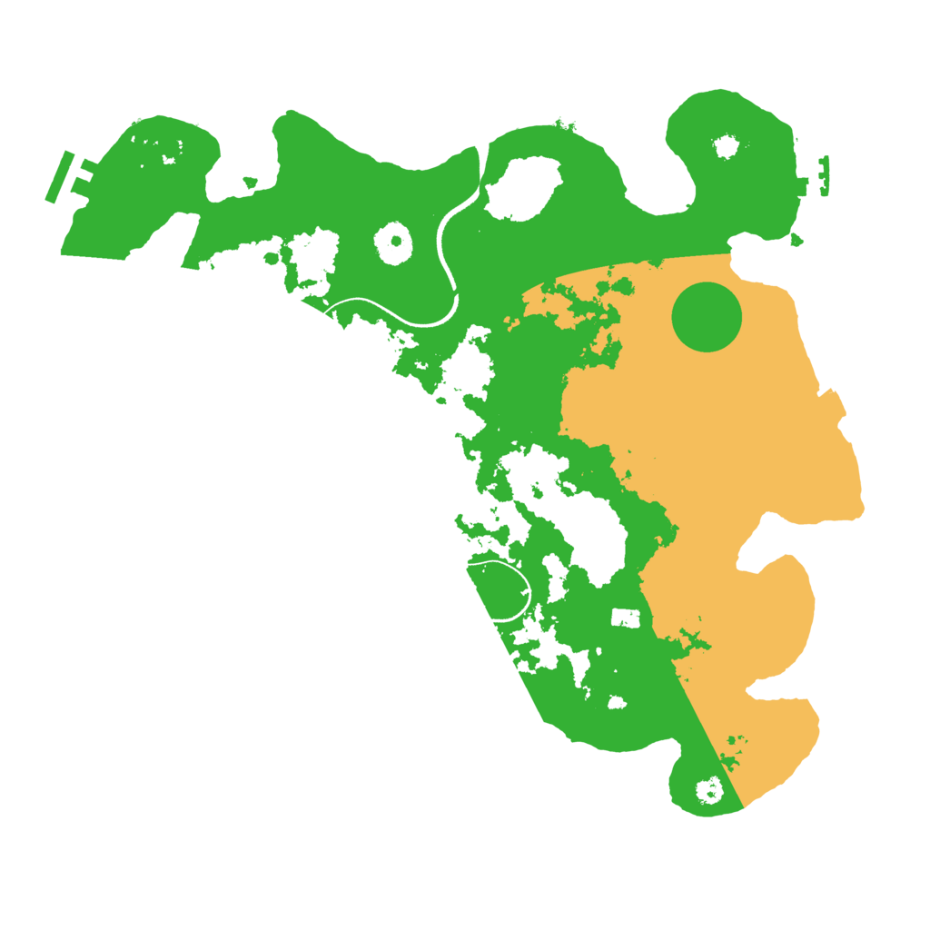 Biome Rust Map: Procedural Map, Size: 3500, Seed: 50924