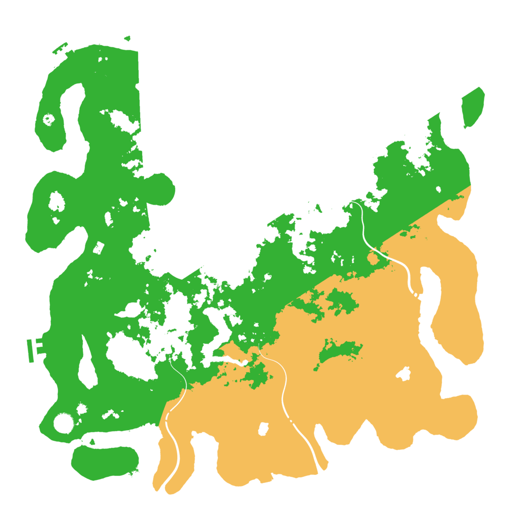 Biome Rust Map: Procedural Map, Size: 4541, Seed: 505832334