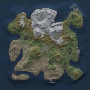 Thumbnail Rust Map: Procedural Map, Size: 3000, Seed: 1557937613, 11 Monuments