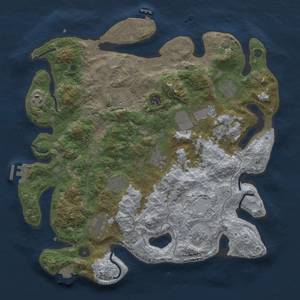 Thumbnail Rust Map: Procedural Map, Size: 4000, Seed: 1877462722, 18 Monuments