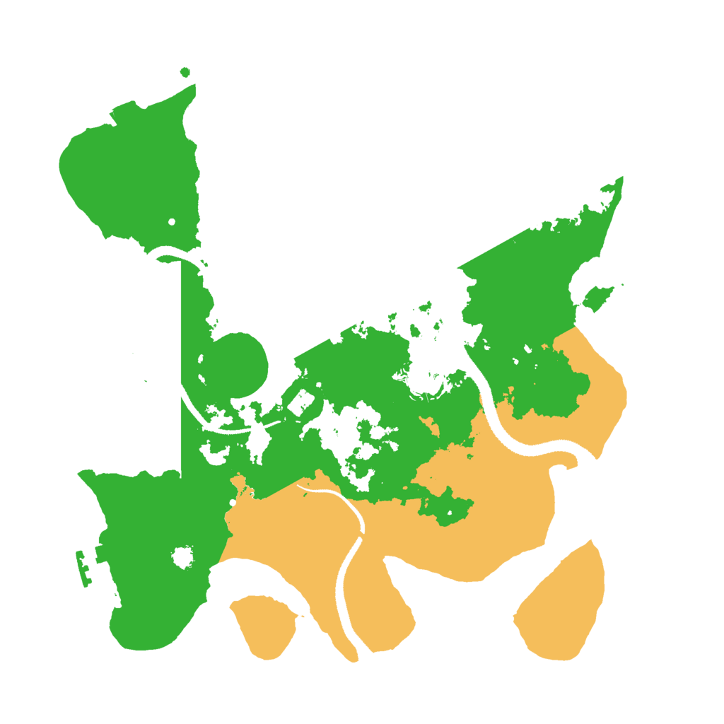Biome Rust Map: Procedural Map, Size: 3000, Seed: 1063038159