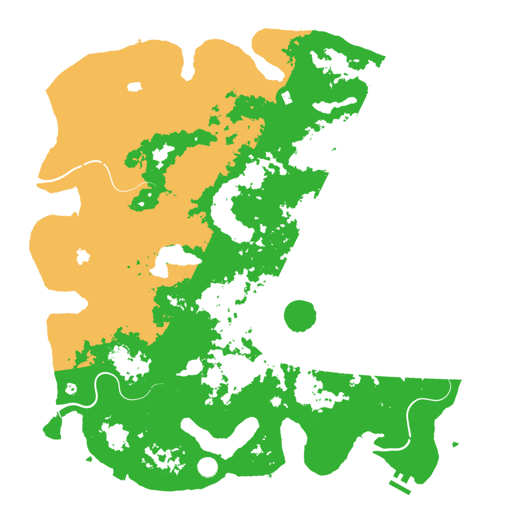 Biome Rust Map: Procedural Map, Size: 4500, Seed: 727766660