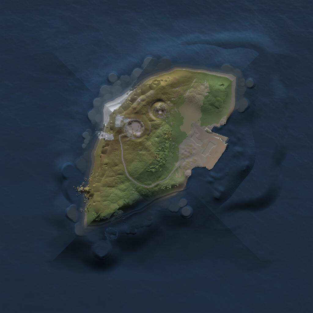 Rust Map: Procedural Map, Size: 1000, Seed: 12312333, 1 Monuments