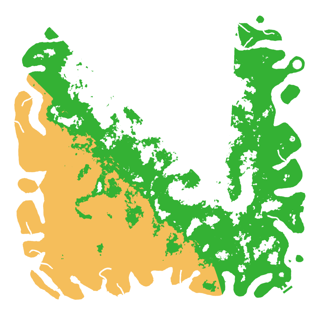 Biome Rust Map: Procedural Map, Size: 6000, Seed: 84726582