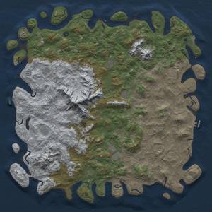 Thumbnail Rust Map: Procedural Map, Size: 6000, Seed: 712715, 19 Monuments