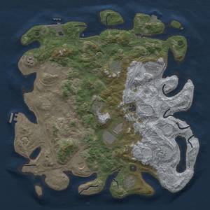 Thumbnail Rust Map: Procedural Map, Size: 4250, Seed: 1479255785, 19 Monuments