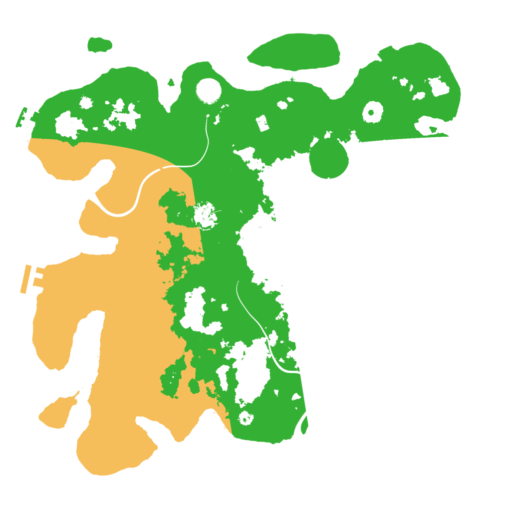 Biome Rust Map: Procedural Map, Size: 3600, Seed: 539487162