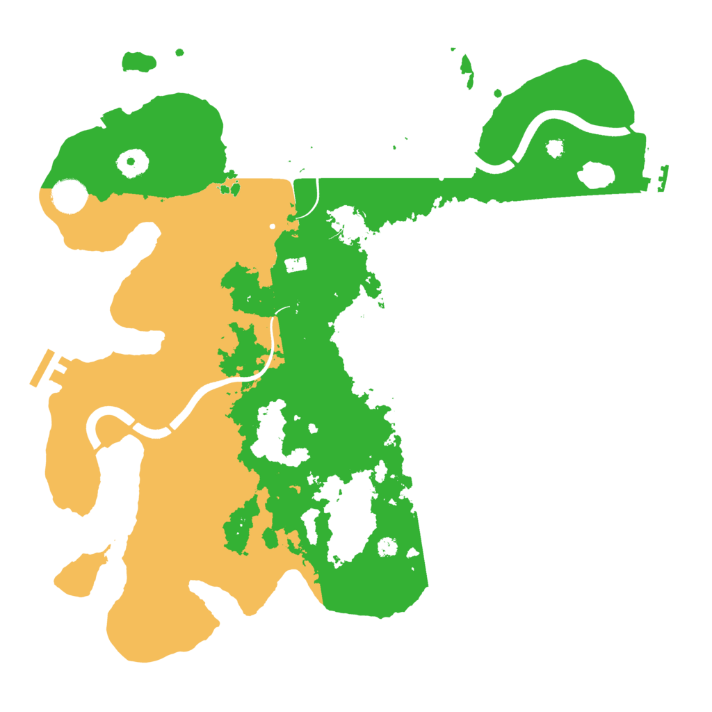 Biome Rust Map: Procedural Map, Size: 3600, Seed: 539487162