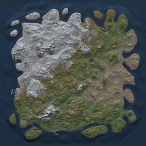 Thumbnail Rust Map: Procedural Map, Size: 5000, Seed: 2147000000, 19 Monuments