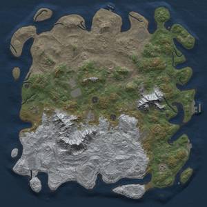 Thumbnail Rust Map: Procedural Map, Size: 5000, Seed: 41662461, 19 Monuments