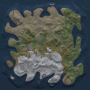 Thumbnail Rust Map: Procedural Map, Size: 4000, Seed: 12092024, 18 Monuments