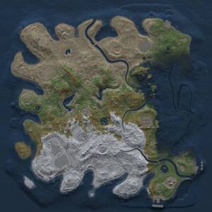 Thumbnail Rust Map: Procedural Map, Size: 4000, Seed: 12092024, 15 Monuments