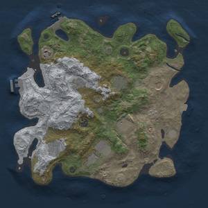 Thumbnail Rust Map: Procedural Map, Size: 3500, Seed: 1209, 17 Monuments