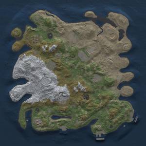 Thumbnail Rust Map: Procedural Map, Size: 3750, Seed: 573098, 18 Monuments