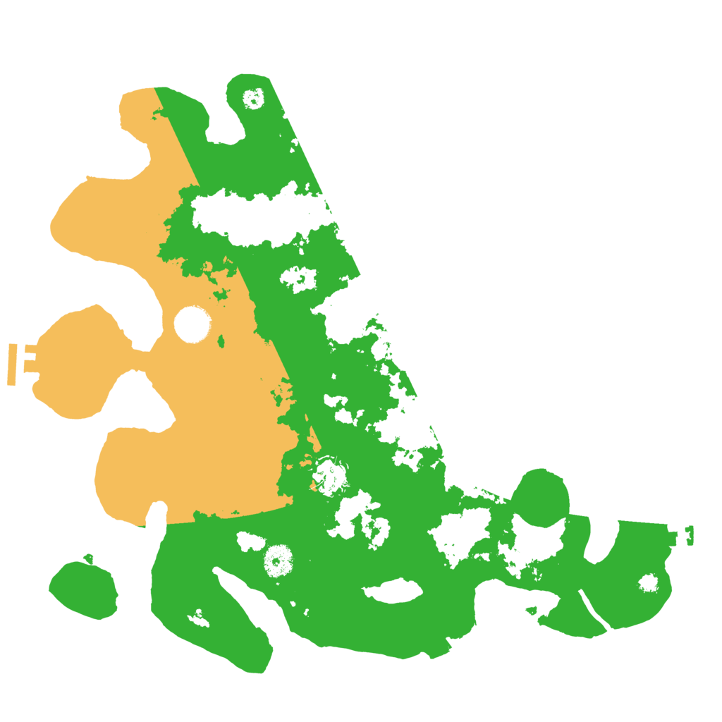 Biome Rust Map: Procedural Map, Size: 3500, Seed: 88891