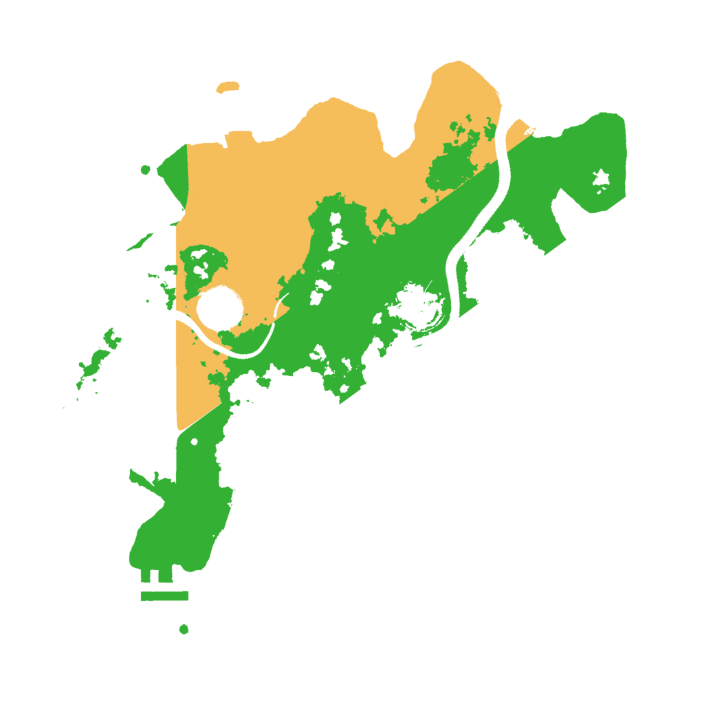 Biome Rust Map: Procedural Map, Size: 3000, Seed: 574678375