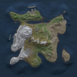 Thumbnail Rust Map: Procedural Map, Size: 2250, Seed: 603854157, 7 Monuments