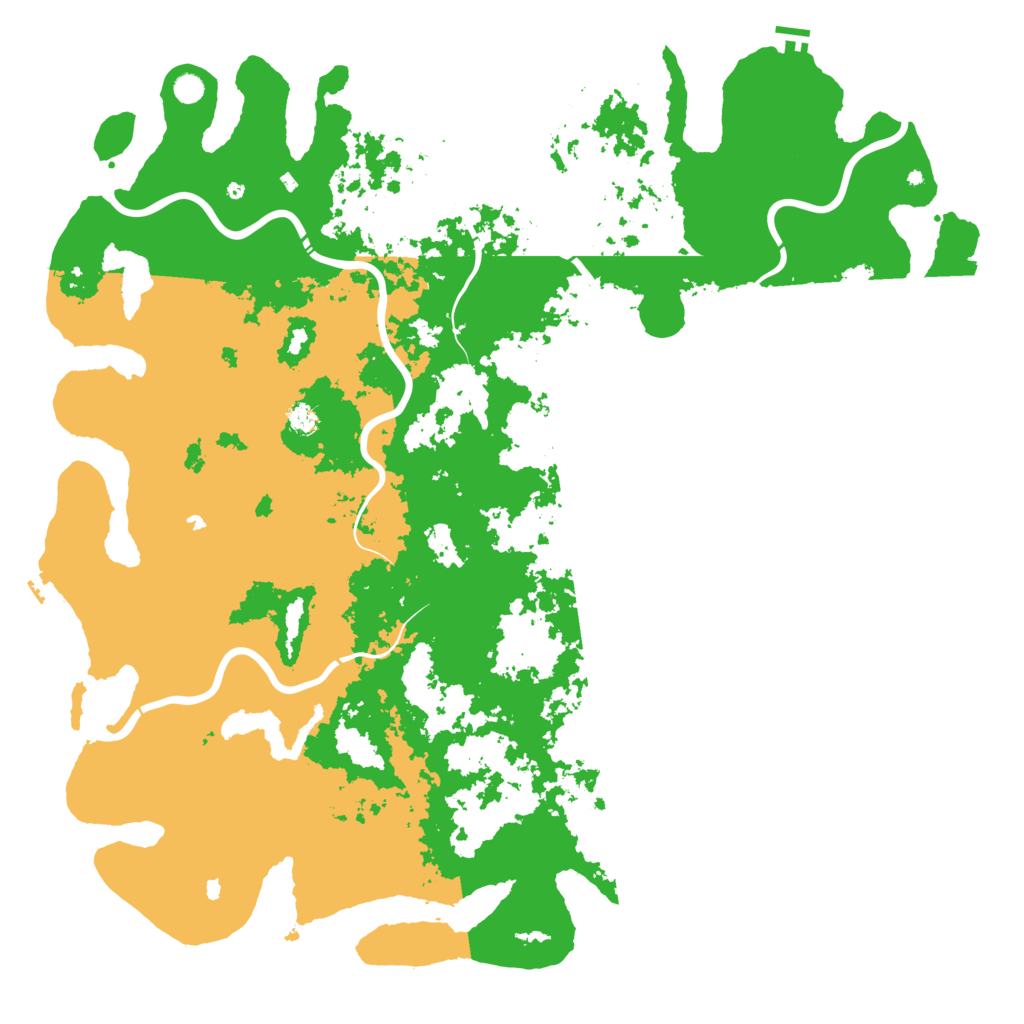 Biome Rust Map: Procedural Map, Size: 6000, Seed: 2658459