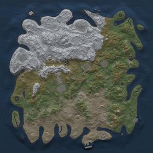 Thumbnail Rust Map: Procedural Map, Size: 4500, Seed: 24312, 19 Monuments