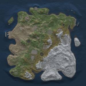 Thumbnail Rust Map: Procedural Map, Size: 3750, Seed: 820684, 18 Monuments