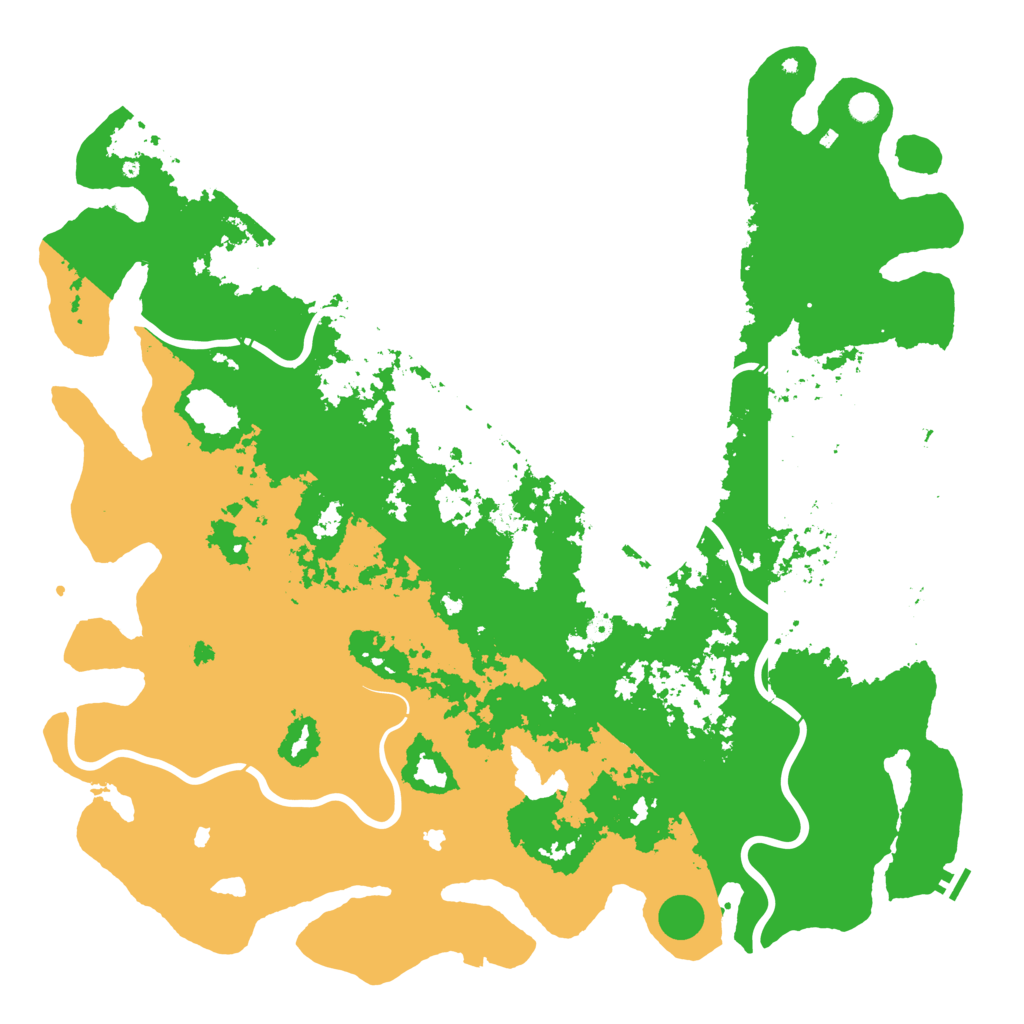 Biome Rust Map: Procedural Map, Size: 6000, Seed: 1515936740
