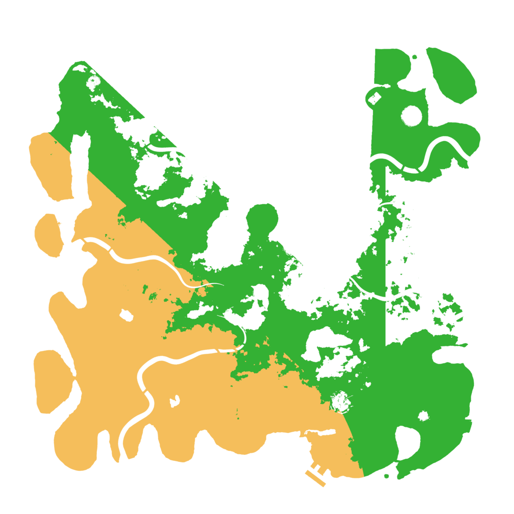 Biome Rust Map: Procedural Map, Size: 4500, Seed: 2453456