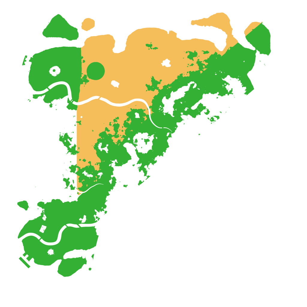 Biome Rust Map: Procedural Map, Size: 4500, Seed: 1999215900