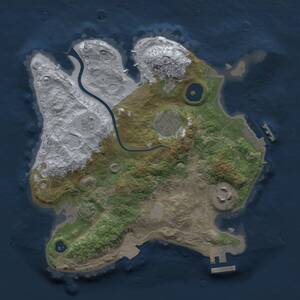 Thumbnail Rust Map: Procedural Map, Size: 2500, Seed: 14654656, 7 Monuments