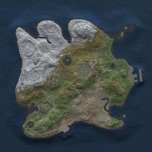 Thumbnail Rust Map: Procedural Map, Size: 2500, Seed: 14654656, 10 Monuments