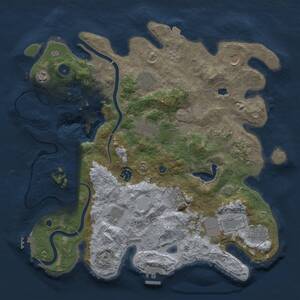 Thumbnail Rust Map: Procedural Map, Size: 4000, Seed: 1780921013, 17 Monuments
