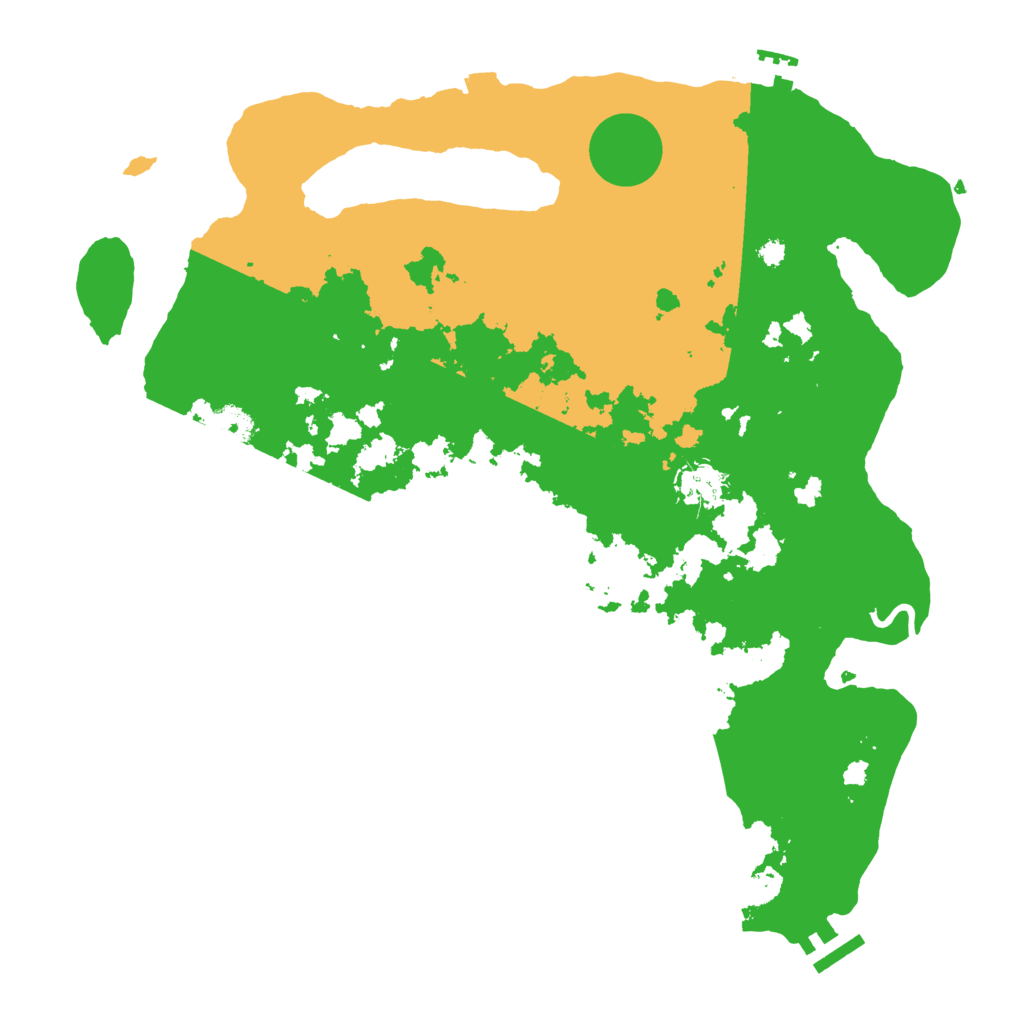 Biome Rust Map: Procedural Map, Size: 3700, Seed: 6992377