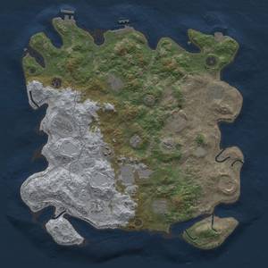 Thumbnail Rust Map: Procedural Map, Size: 4000, Seed: 244148689, 19 Monuments