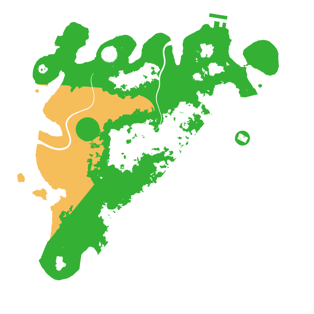 Biome Rust Map: Procedural Map, Size: 3500, Seed: 12081981