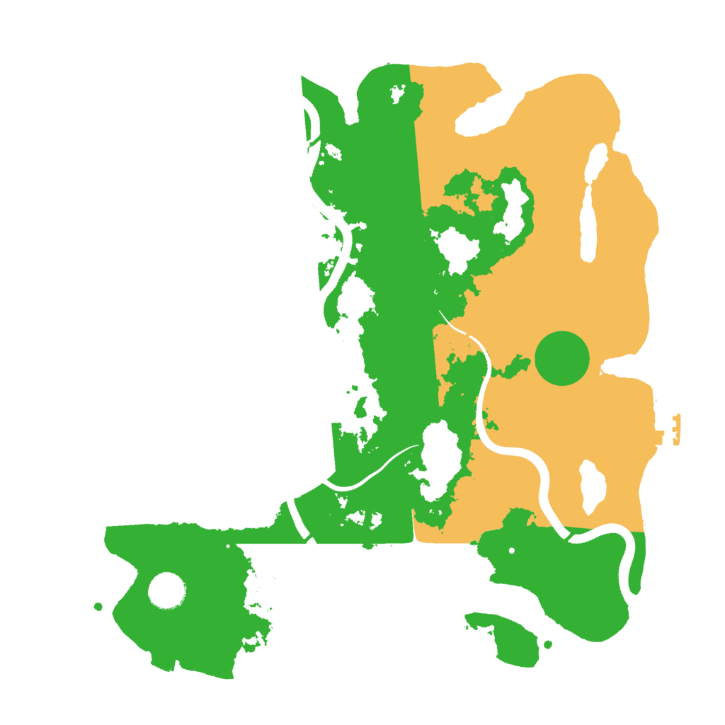 Biome Rust Map: Procedural Map, Size: 3500, Seed: 3300591