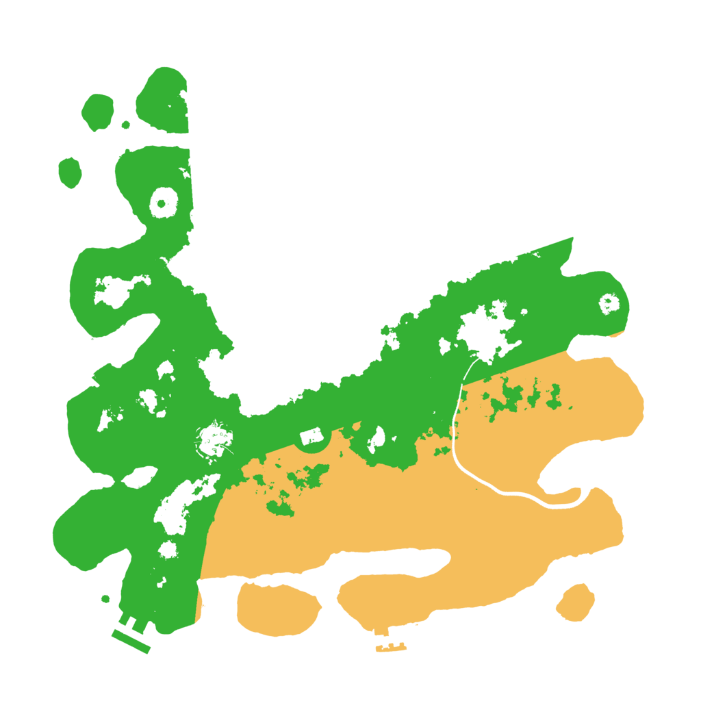 Biome Rust Map: Procedural Map, Size: 3500, Seed: 1846137296