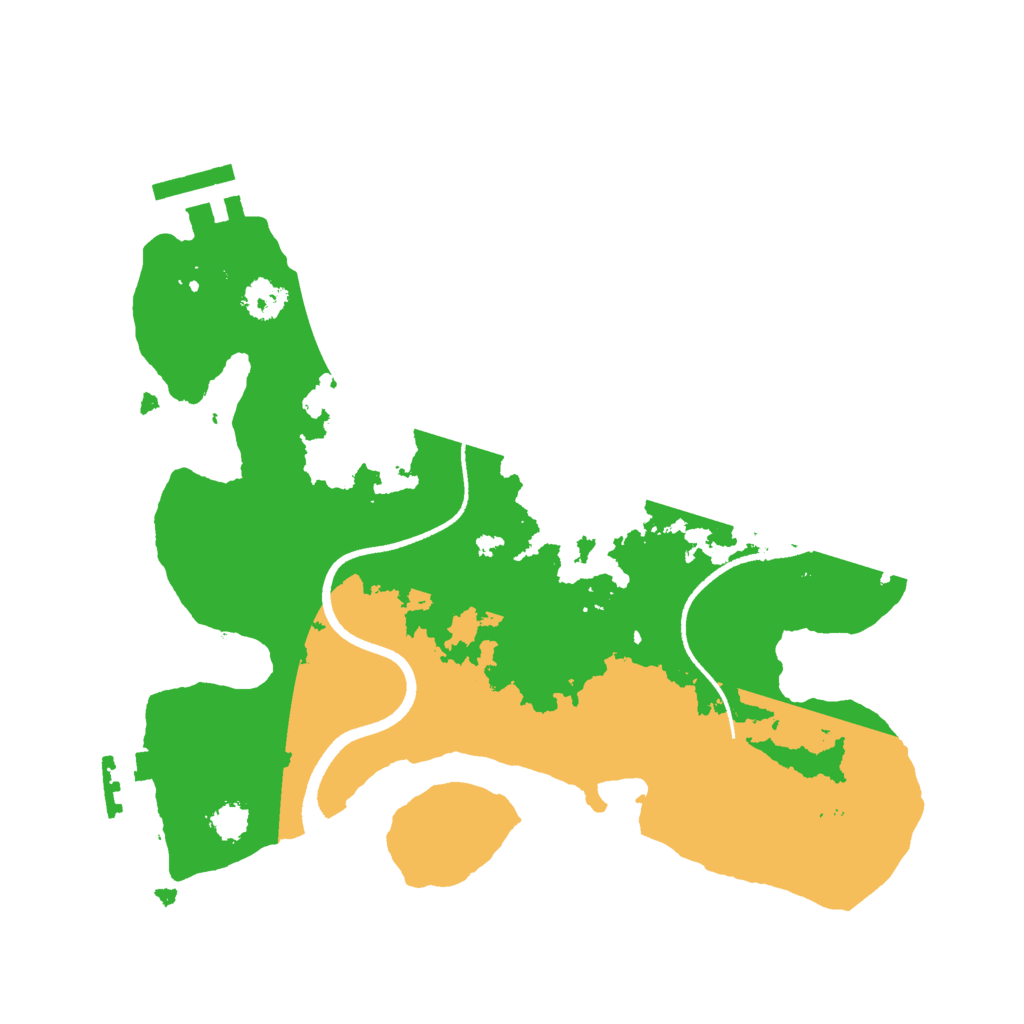 Biome Rust Map: Procedural Map, Size: 2513, Seed: 13825