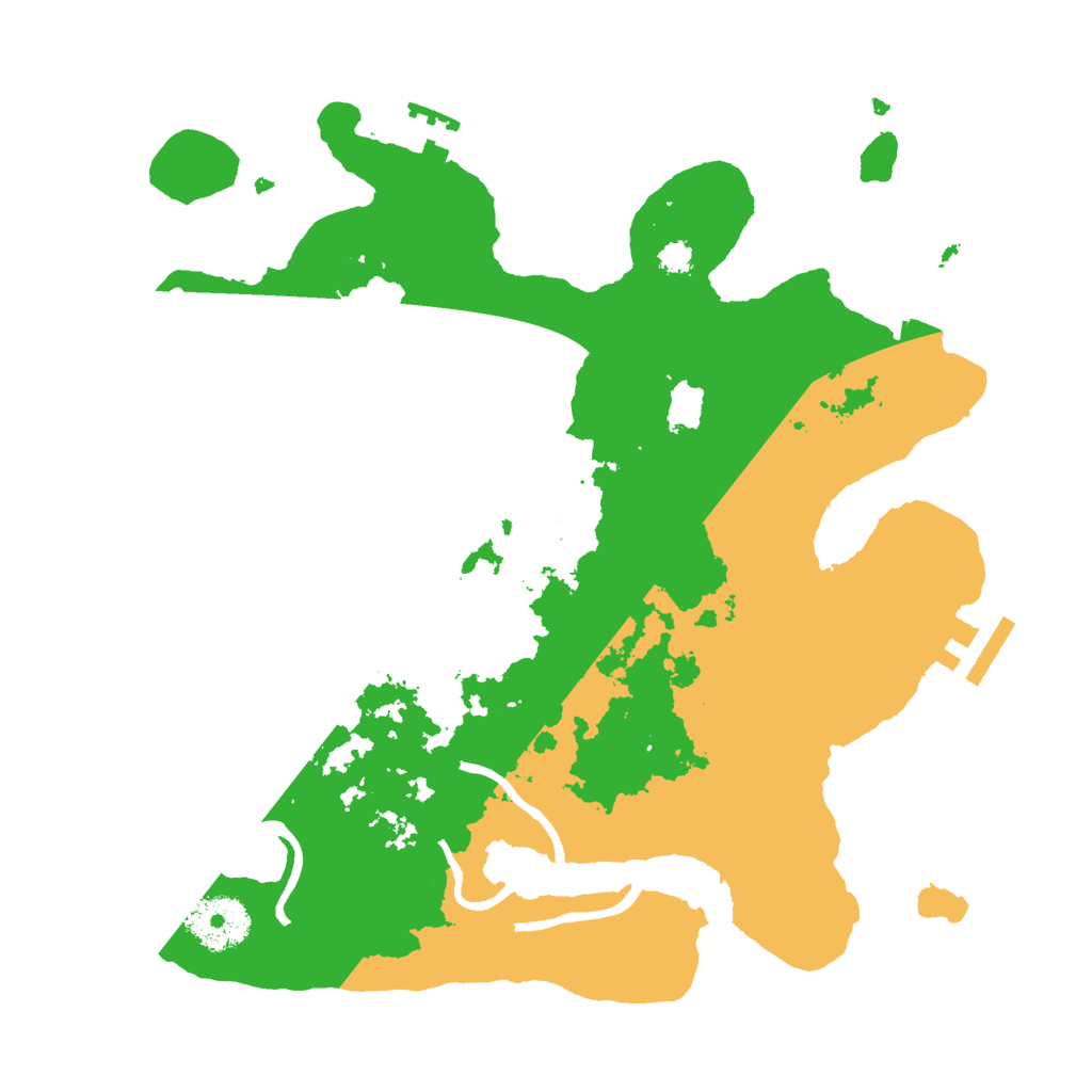 Biome Rust Map: Procedural Map, Size: 3000, Seed: 1271509757