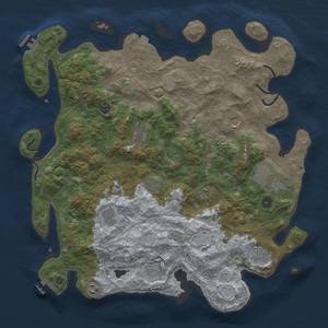 Thumbnail Rust Map: Procedural Map, Size: 4500, Seed: 1914403263, 19 Monuments