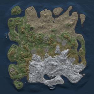 Thumbnail Rust Map: Procedural Map, Size: 4000, Seed: 1914671758, 18 Monuments