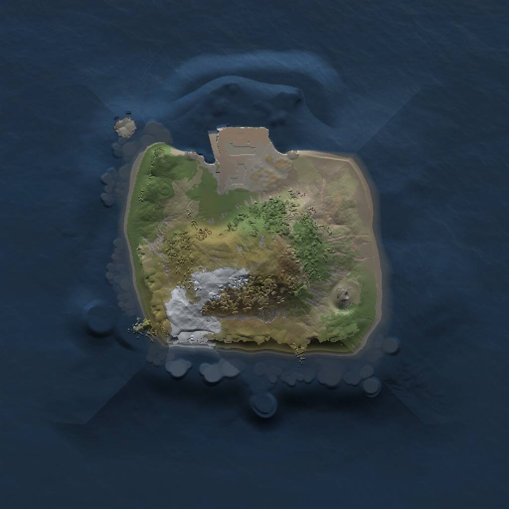 Rust Map: Procedural Map, Size: 1000, Seed: 31689, 1 Monuments