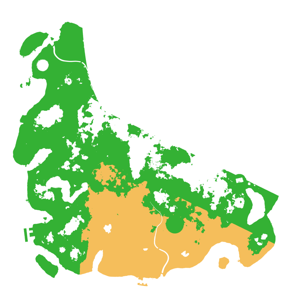 Biome Rust Map: Procedural Map, Size: 4500, Seed: 554423099