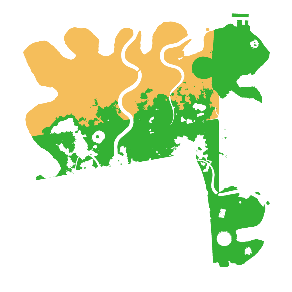 Biome Rust Map: Procedural Map, Size: 3500, Seed: 9761