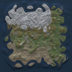 Thumbnail Rust Map: Procedural Map, Size: 4500, Seed: 987613, 19 Monuments