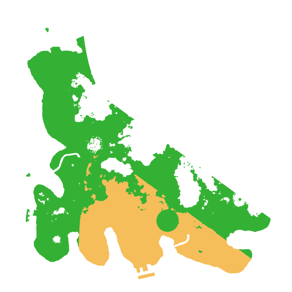 Biome Rust Map: Procedural Map, Size: 3500, Seed: 2051213269