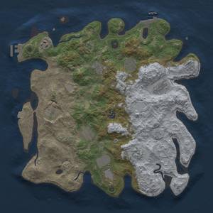 Thumbnail Rust Map: Procedural Map, Size: 3900, Seed: 2789654, 18 Monuments