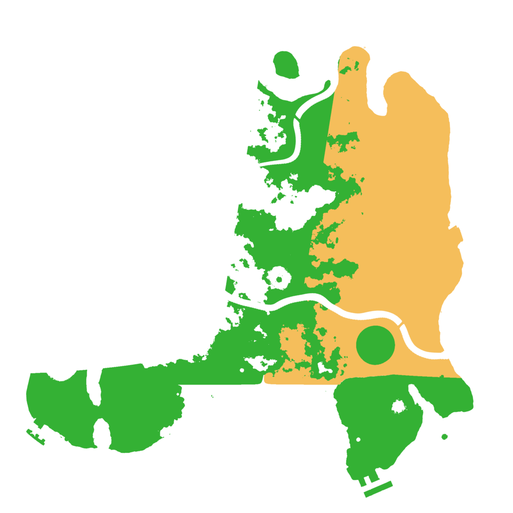 Biome Rust Map: Procedural Map, Size: 3500, Seed: 743730