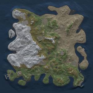 Thumbnail Rust Map: Procedural Map, Size: 4250, Seed: 560821911, 18 Monuments