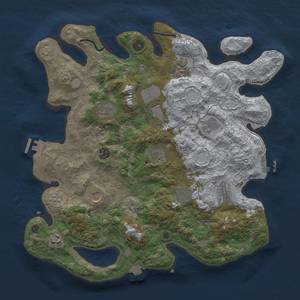 Thumbnail Rust Map: Procedural Map, Size: 4000, Seed: 30090000, 19 Monuments